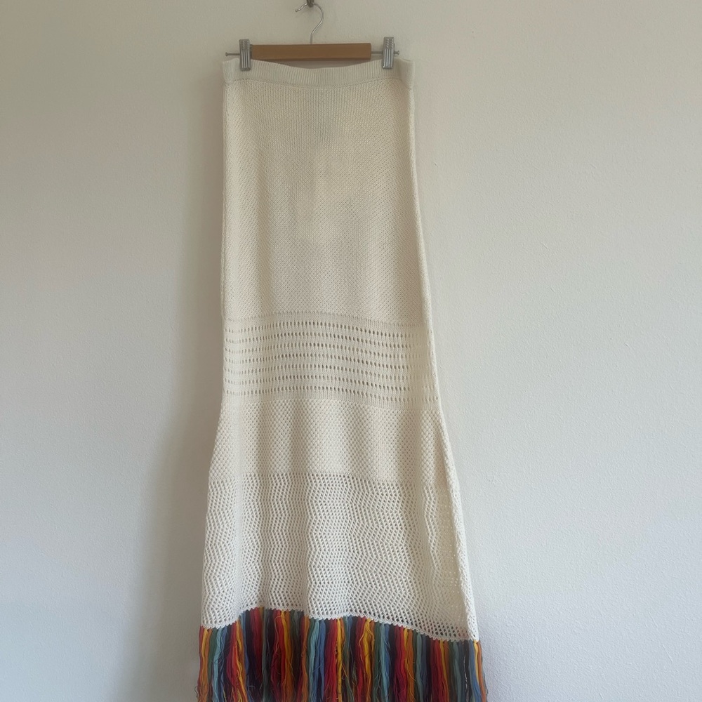 Colorful Striped Knit Skirt - Picture 7 of 8